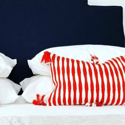 Antigua Pillow - Tomato Red