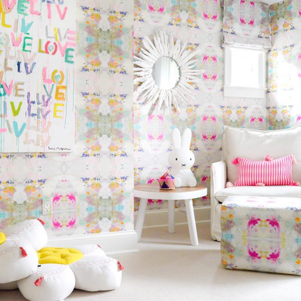 Antigua Pillow - Neon Pink and Yellow