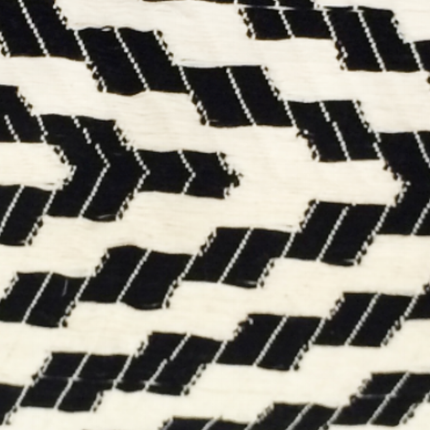 Almolonga Zig Zag Pillow - Black and White