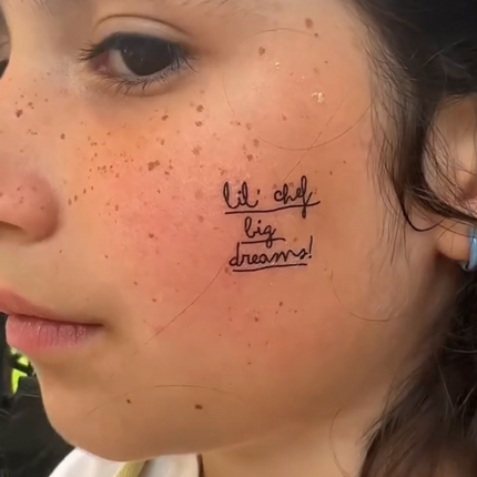 Little Chef Fake Tattoos - 10 pack