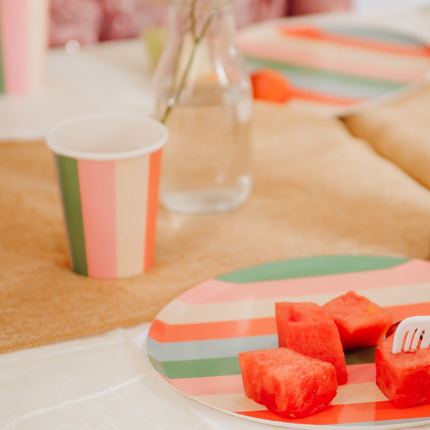 Striped Paper Cups (x 12) - Striped Collection