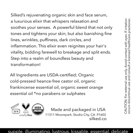 Silked Essential Serum made w/Castor Oil