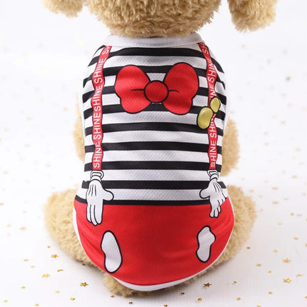 Summer Cartoon Dog Shirt – Soft & Breathable Pet T-Shirt for Small Dogs