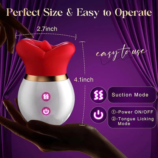 Clitoris Sucking Vibrator for Women | Tongue Licking, Vacuum Stimulator, Adult Sex Toy