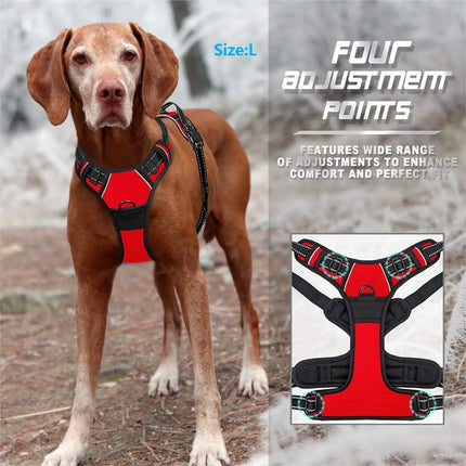 No Pull Dog Harness for Large Dogs — Reflective & Easy Control