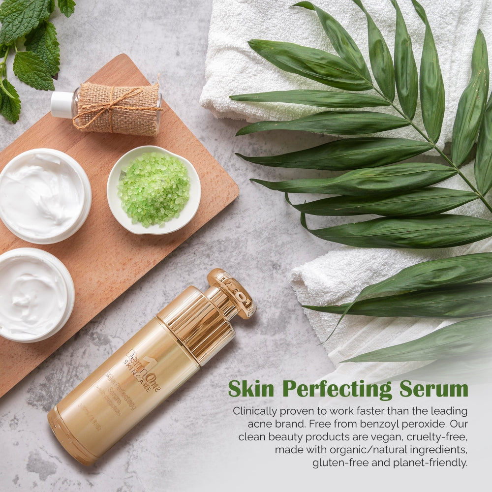 Skin Perfecting Serum bottle with natural salicylic acid