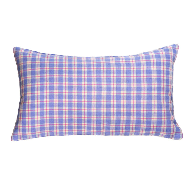 Sofia Plaid Periwinkle Pillows