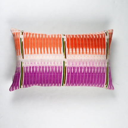 Archive New York Vintage Ikat Jaspe Dyed Pillow - 12" x 20"