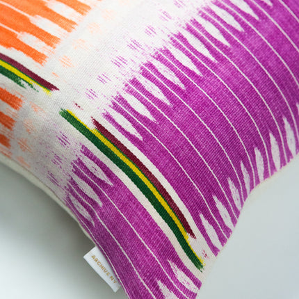 Archive New York Vintage Ikat Jaspe Dyed Pillow - 12" x 20"