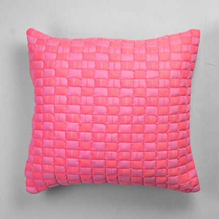 Sujani Quilted Pillow - Neon Pink