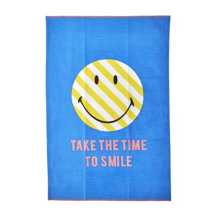Cotton Tea Towel - Blue - Smiley®