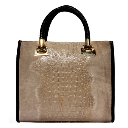 Open Tote Leather Bag