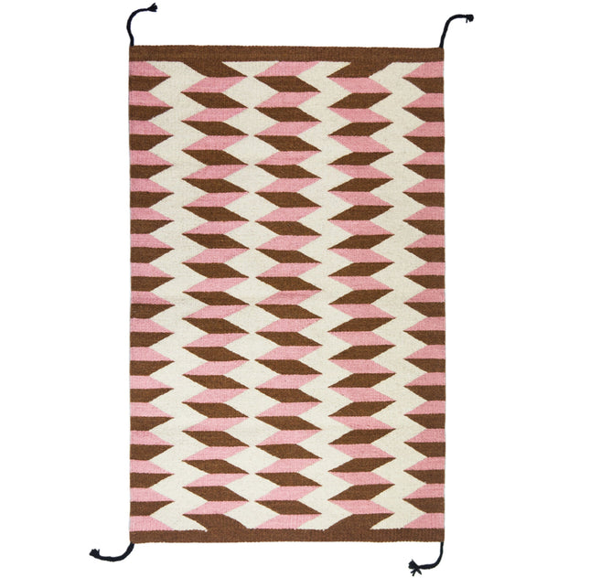 Teo Rug in Umber/Pink