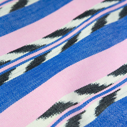 Palm Ikat Runner in Blue & Pink