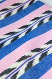 Palm Ikat Runner in Blue & Pink