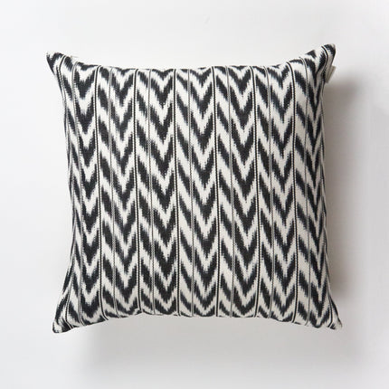 Toto Black + White Ikat Pillow