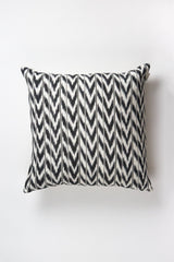 Toto Black + White Ikat Pillow