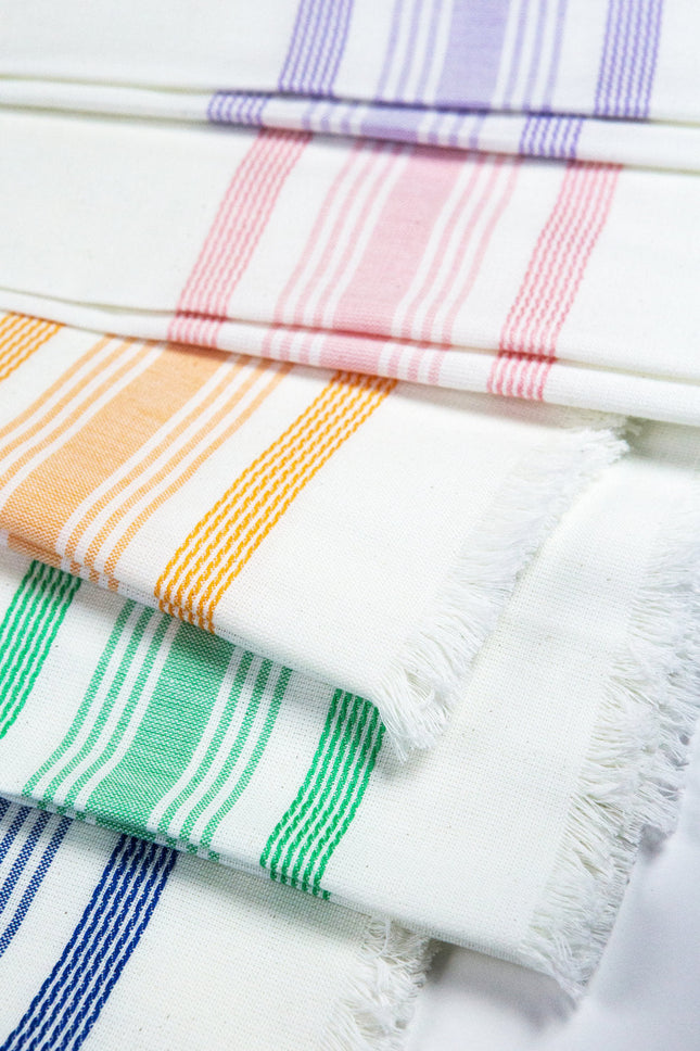 White & Lilac Kitchen Towel