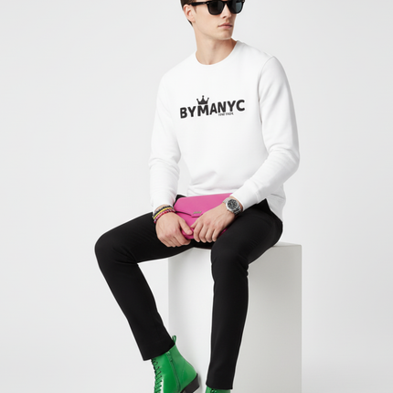 Unisex Organic Sweatshirt LOVE MANHATTAN – BYMANYC ® New York | Eco Urban Style