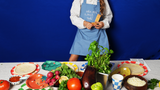 Little Chef Embroidered Linen Cooking Apron