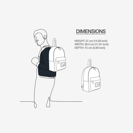 Vegan Backpack Brooklyn Pop by BYMANYC ® New York - Handmade Italy