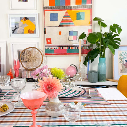 Lola Plaid Dinner Napkin