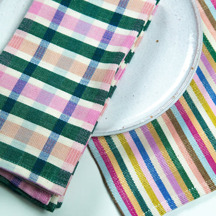 Lola Plaid Dinner Napkin