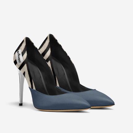 Vegan Women’s Stiletto Shoe BYMANYC ® New York – HARLEM Noir Luxe