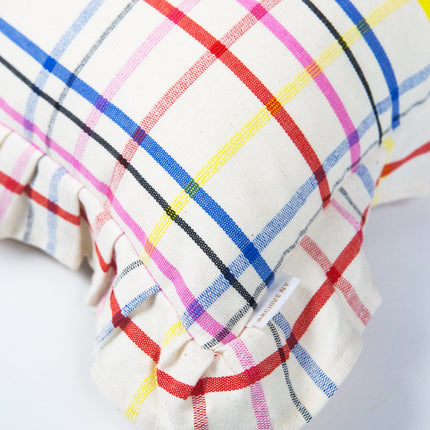 Vera Plaid Ruffle Pillows