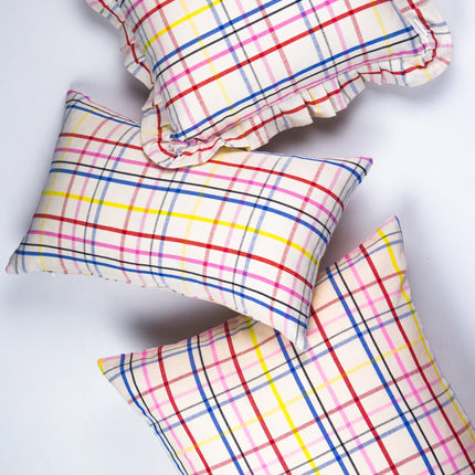 Vera Plaid Ruffle Pillows