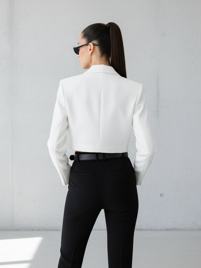 Versatile Stand Collar Blazer, Manhattan | BYMANYC ® New York
