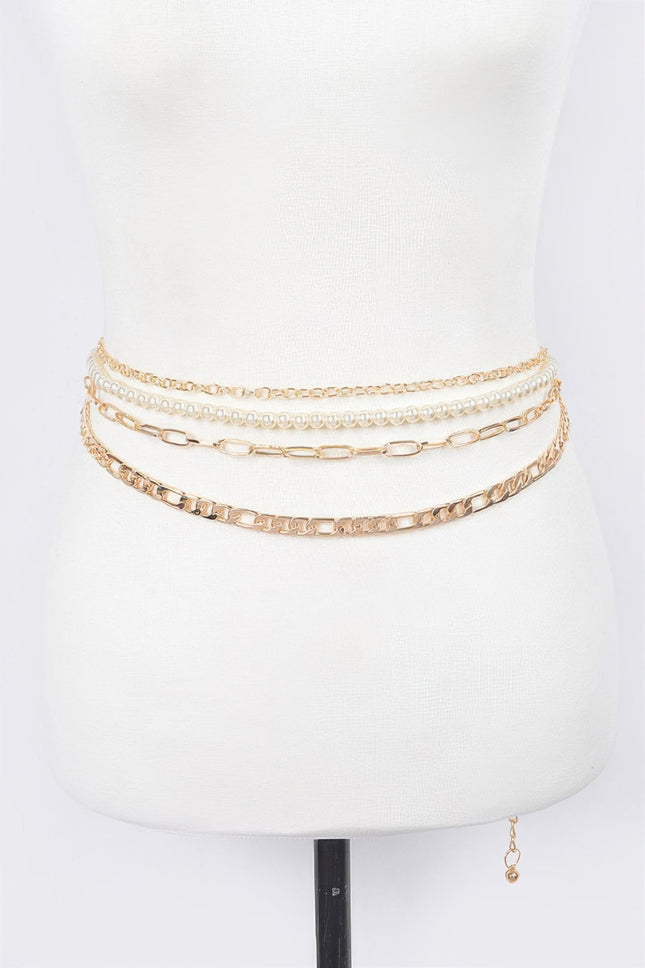 Dumbo Slim Layered Chain Belt