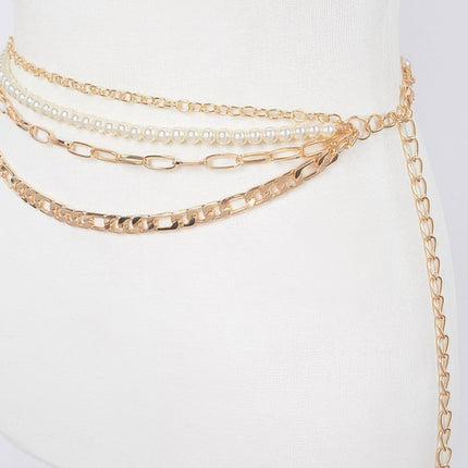 Dumbo Slim Layered Chain Belt