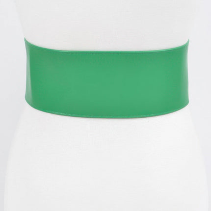 Hudson Wide Faux-Leather Waist Belt