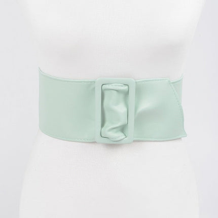 Hudson Wide Faux-Leather Waist Belt