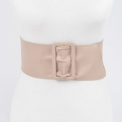 Hudson Wide Faux-Leather Waist Belt