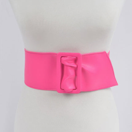 Hudson Wide Faux-Leather Waist Belt