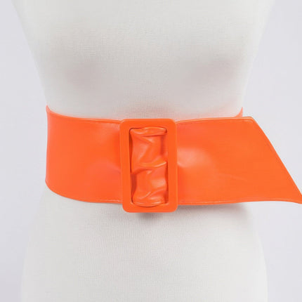 Hudson Wide Faux-Leather Waist Belt