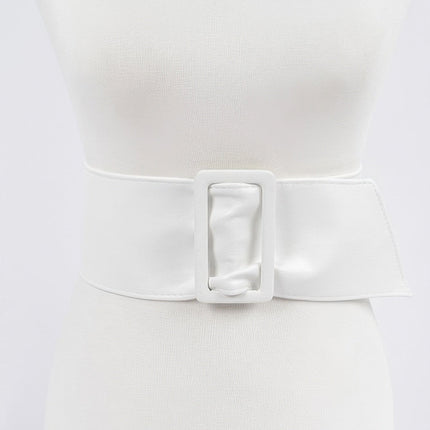 Hudson Wide Faux-Leather Waist Belt