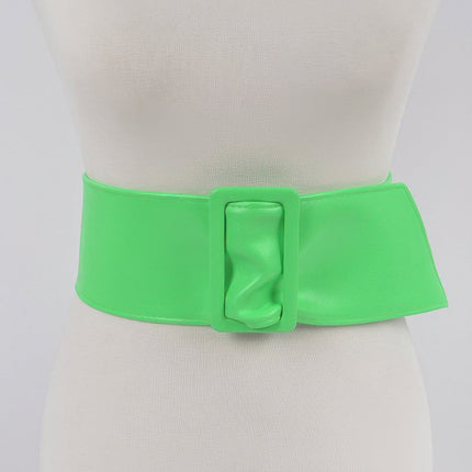 Hudson Wide Faux-Leather Waist Belt