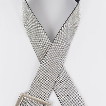 Tribeca Wide Stone-Style PVC Waist Belt