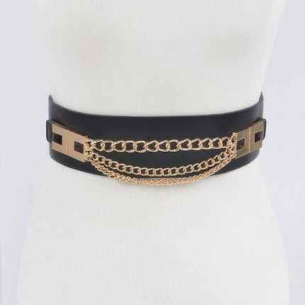 Madison Layered-Chain Stretch Belt