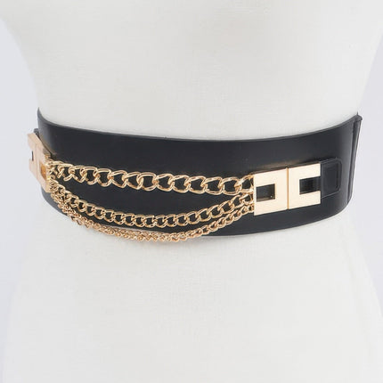 Madison Layered-Chain Stretch Belt