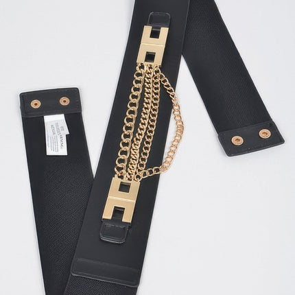 Madison Layered-Chain Stretch Belt