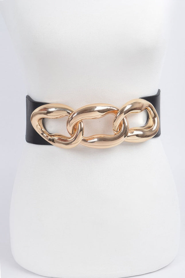 Gramercy Park Chain-Detail Stretch Belt