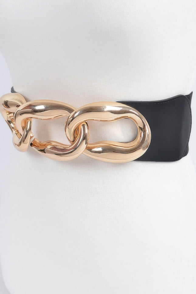 Gramercy Park Chain-Detail Stretch Belt