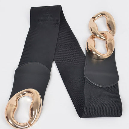 Gramercy Park Chain-Detail Stretch Belt
