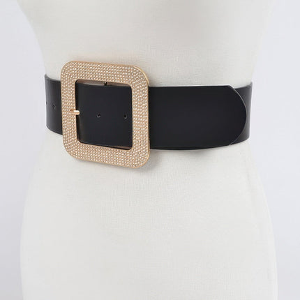 Williamsburg Rhinestone Square Buckle Belt