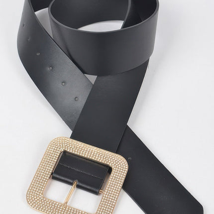 Williamsburg Rhinestone Square Buckle Belt