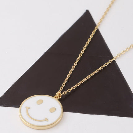 Smiley Face Pendant Necklace